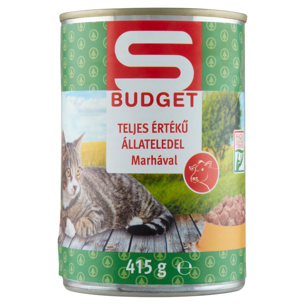 S-Budget Nedves Macskaeledel marha 415 g